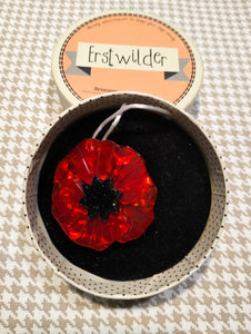 Poppy Field Brooch Small (Red)