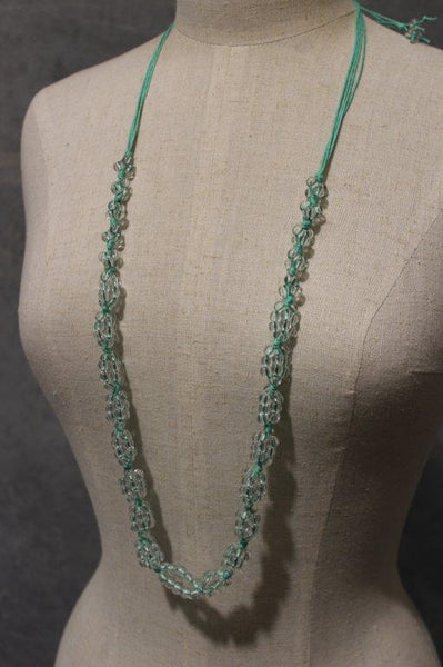 Frosted Glass Beaded Necklace IN 6 COLOURS
