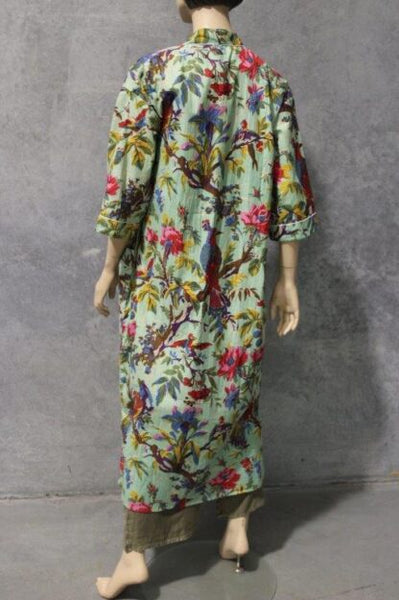 Cotton Voile dressing Gown IN 3 LOVELY PRINTS!