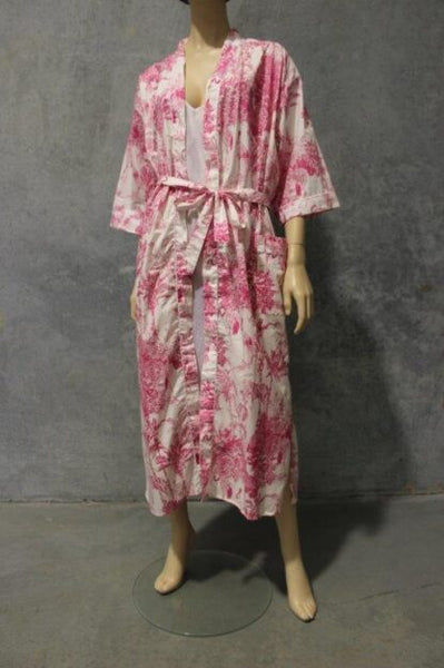 Cotton Voile dressing Gown IN 3 LOVELY PRINTS!