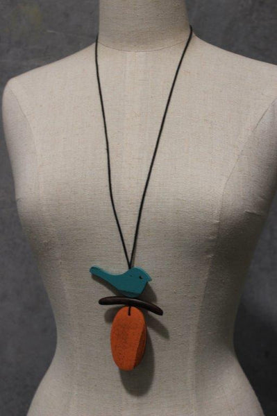 Bird Oval Tablet Necklace IN 3 COLOURS