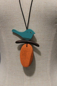 Bird Oval Tablet Necklace IN 3 COLOURS