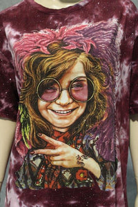 Janis Joplin Unisex Cotton Stonewash Tee by No Time