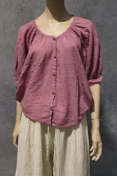 Batwing Button Thru Blouse