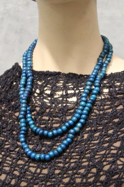 Twirl and Layer Long Bead Necklace LOTS OF COLOURS