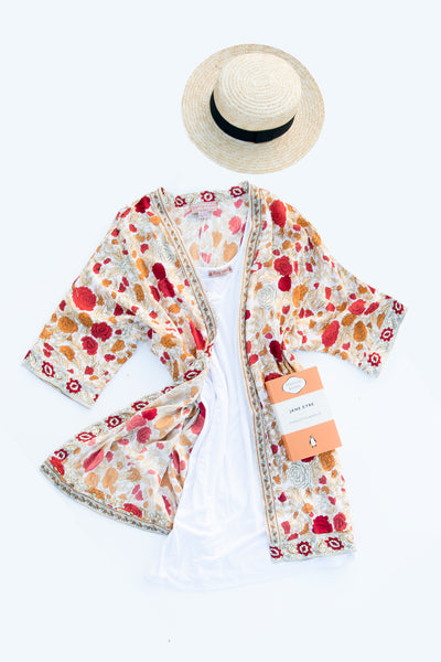 Canggu Rose Bloom Kimono