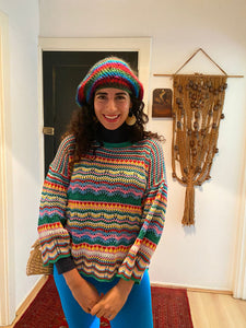 Friday I'm in Love- Crochet Stripe Sweater