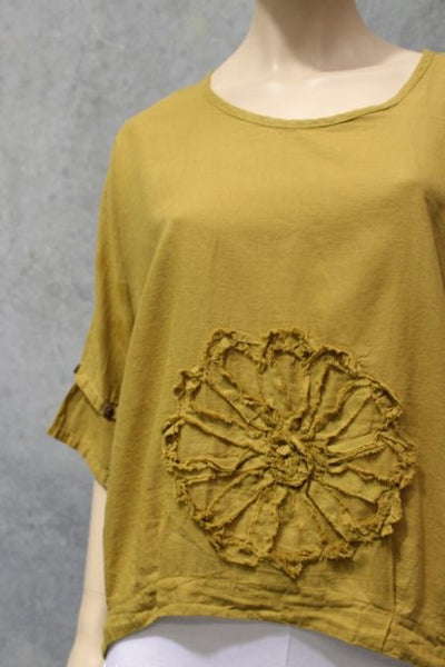 Cotton Flower Poncho Top #1 Small Flower RE-STOCKED!