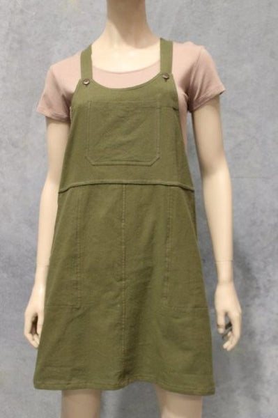 Minny Pinny Cotton Overalls Dress