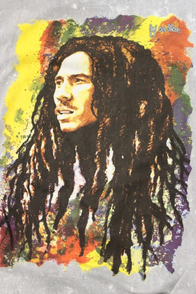 Bob Marley Unisex Cotton Stonewash Tee by No Time