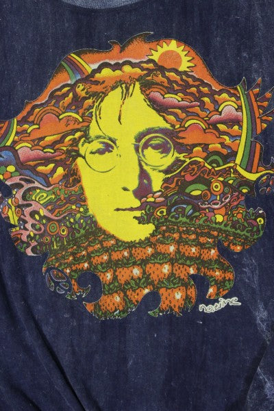 John Lennon Unisex Cotton Stonewash Tee by No Time