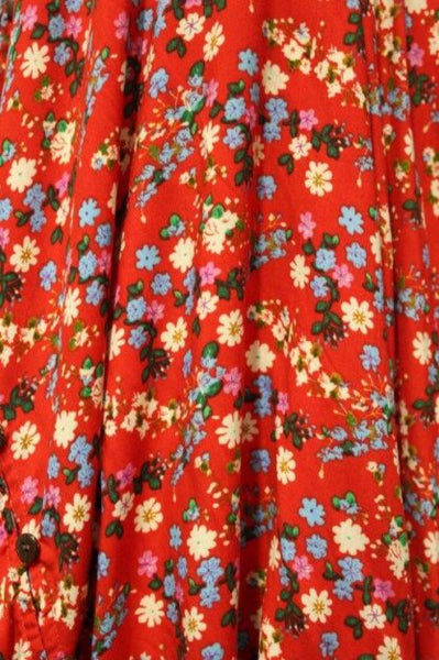 NEW! Ditzy Floral Print Button Through Maxi Dress