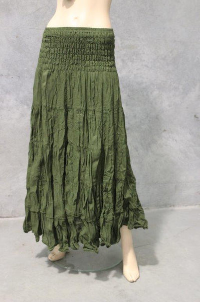 Shirred Cotton Tier Skirt BACK IN!