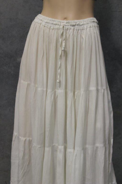 Plain Crepe Maxi Skirt