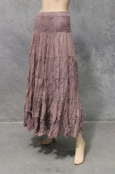 Shirred Cotton Tier Skirt BACK IN!